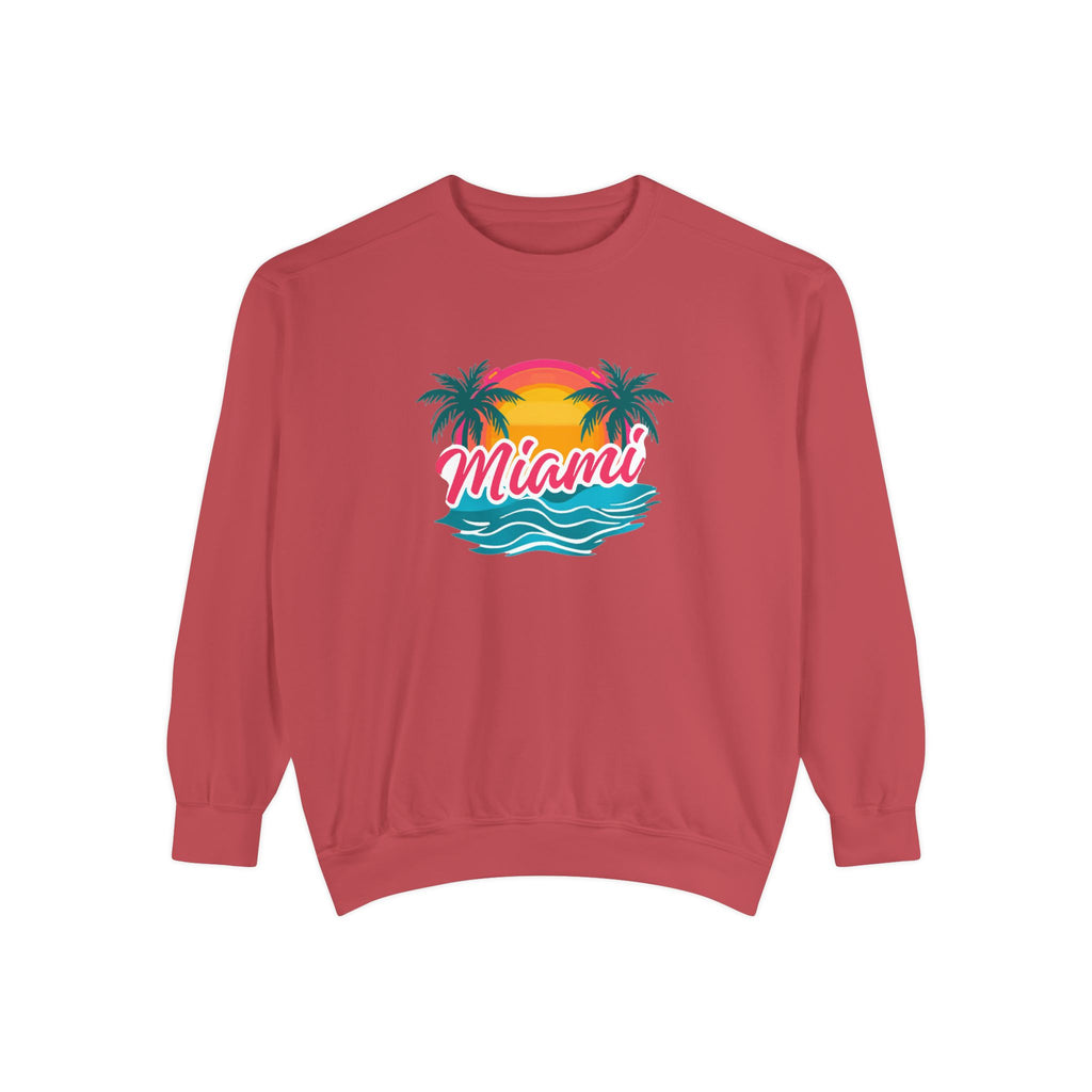 Miami Sunset Sweatshirt — Vintage Palm Beach Crewneck