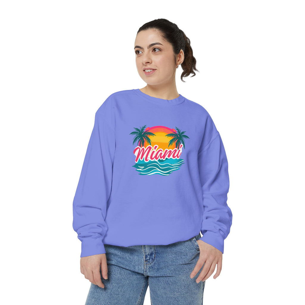 Miami Sunset Sweatshirt — Vintage Palm Beach Crewneck