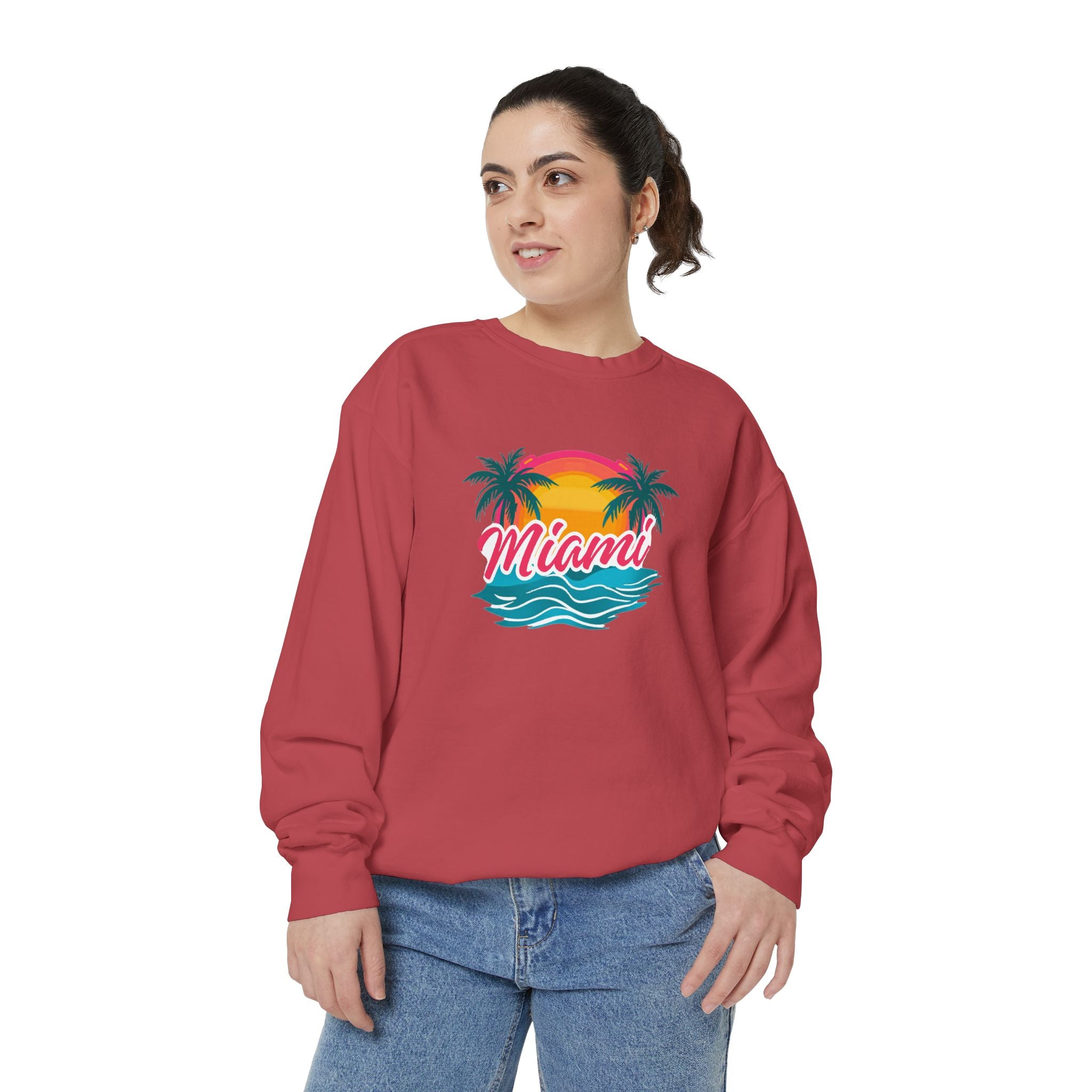 Miami Sunset Sweatshirt — Vintage Palm Beach Crewneck