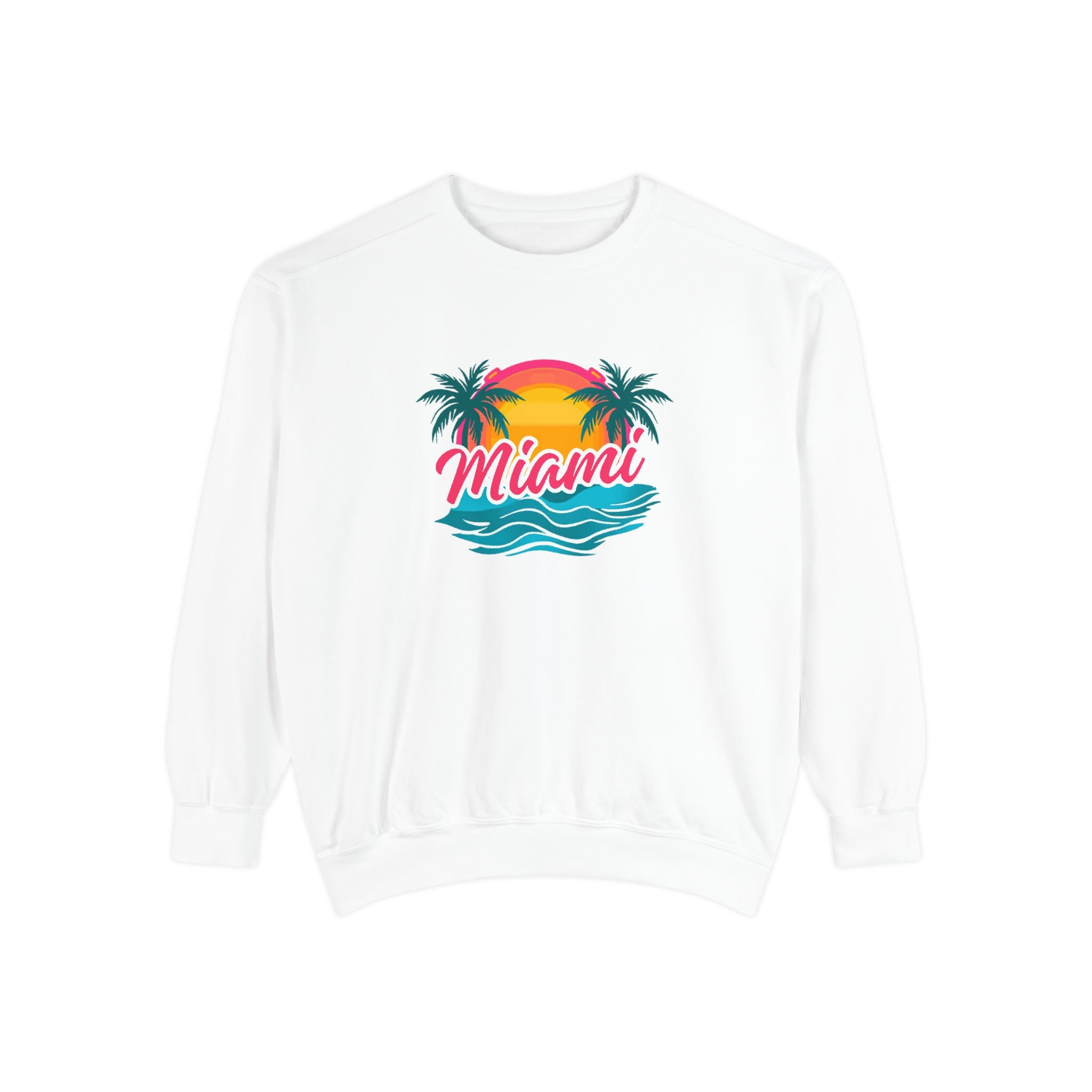 Miami Sunset Sweatshirt — Vintage Palm Beach Crewneck