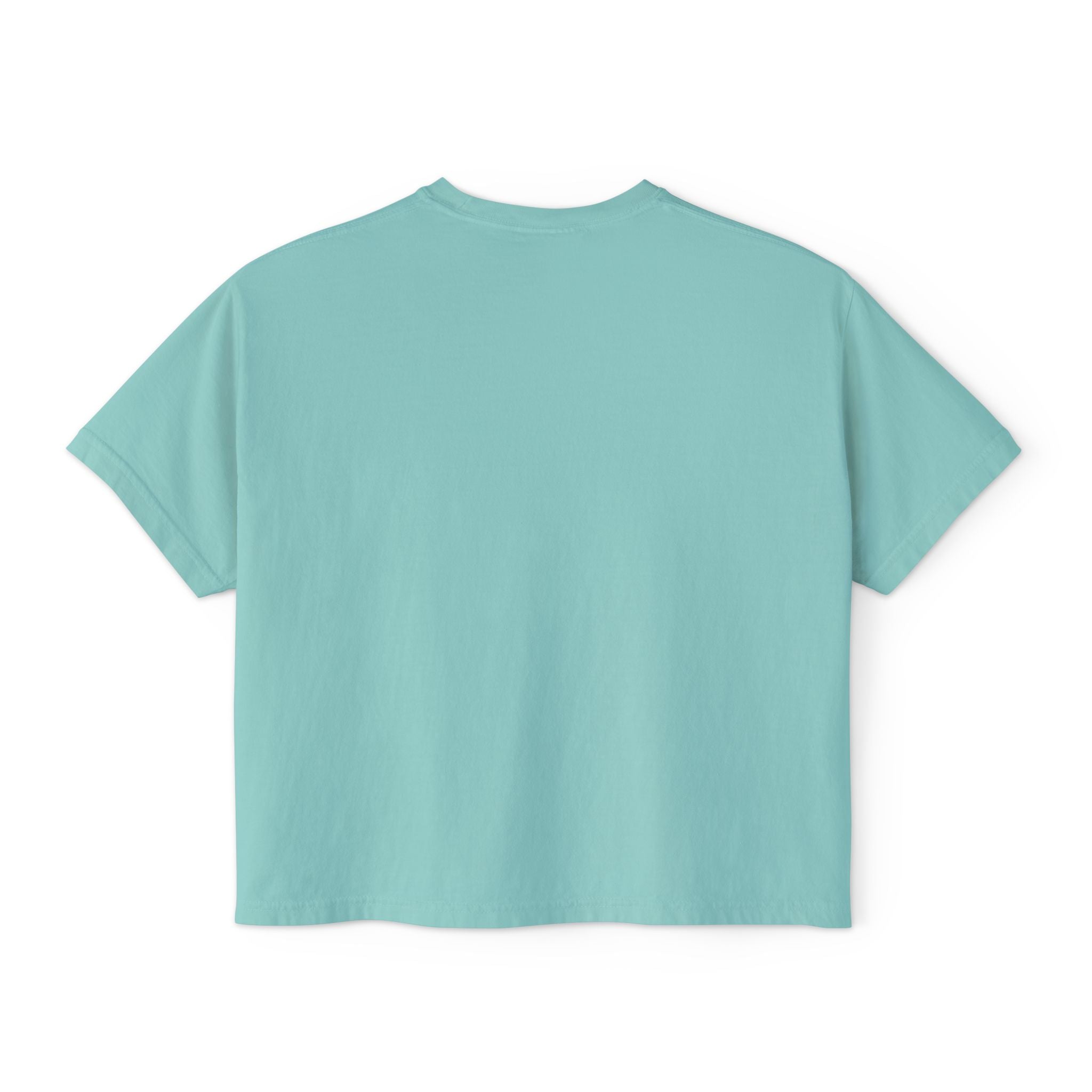 Chill Vibes Only Floral Boxy Tee — Women's Relaxed Crop T‑Shirt