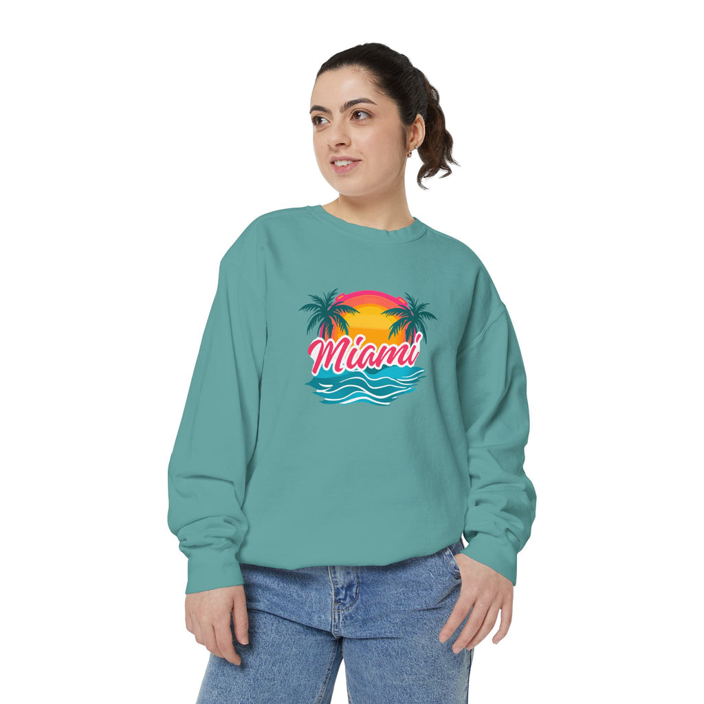 Miami Sunset Sweatshirt — Vintage Palm Beach Crewneck