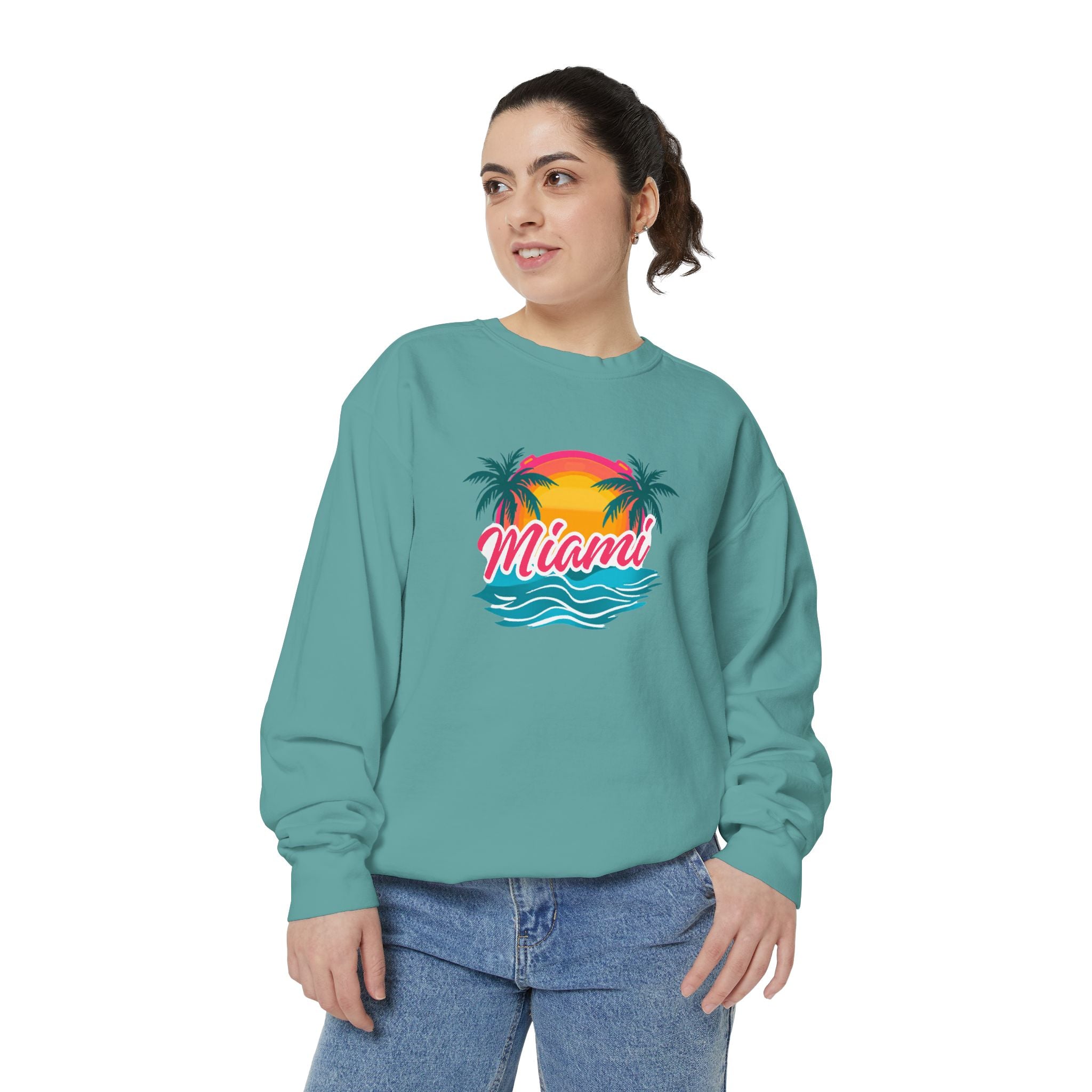 Miami Sunset Sweatshirt — Vintage Palm Beach Crewneck