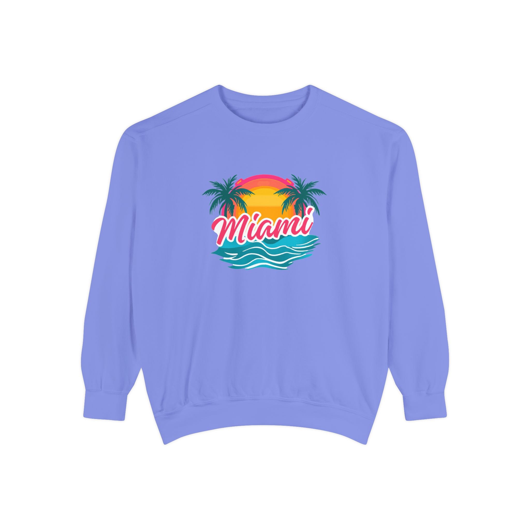 Miami Sunset Sweatshirt — Vintage Palm Beach Crewneck