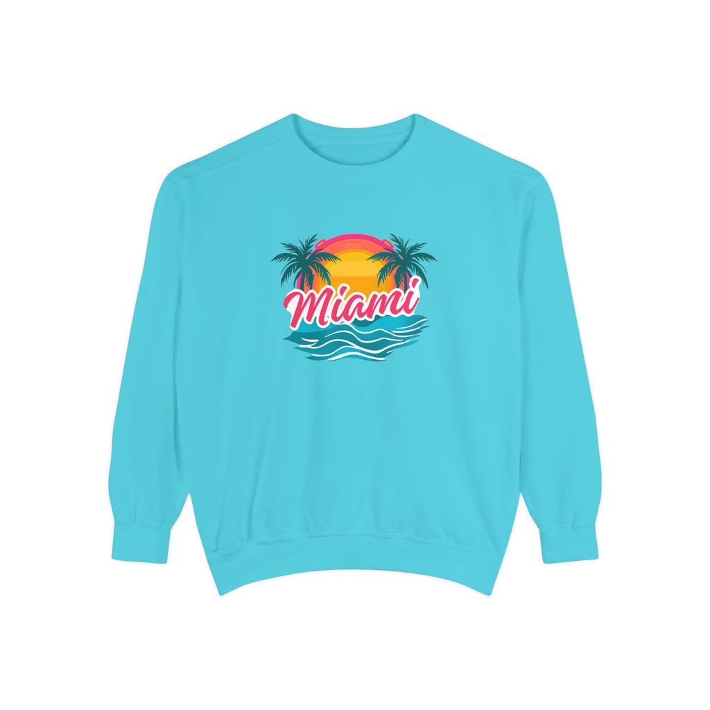 Miami Sunset Sweatshirt — Vintage Palm Beach Crewneck