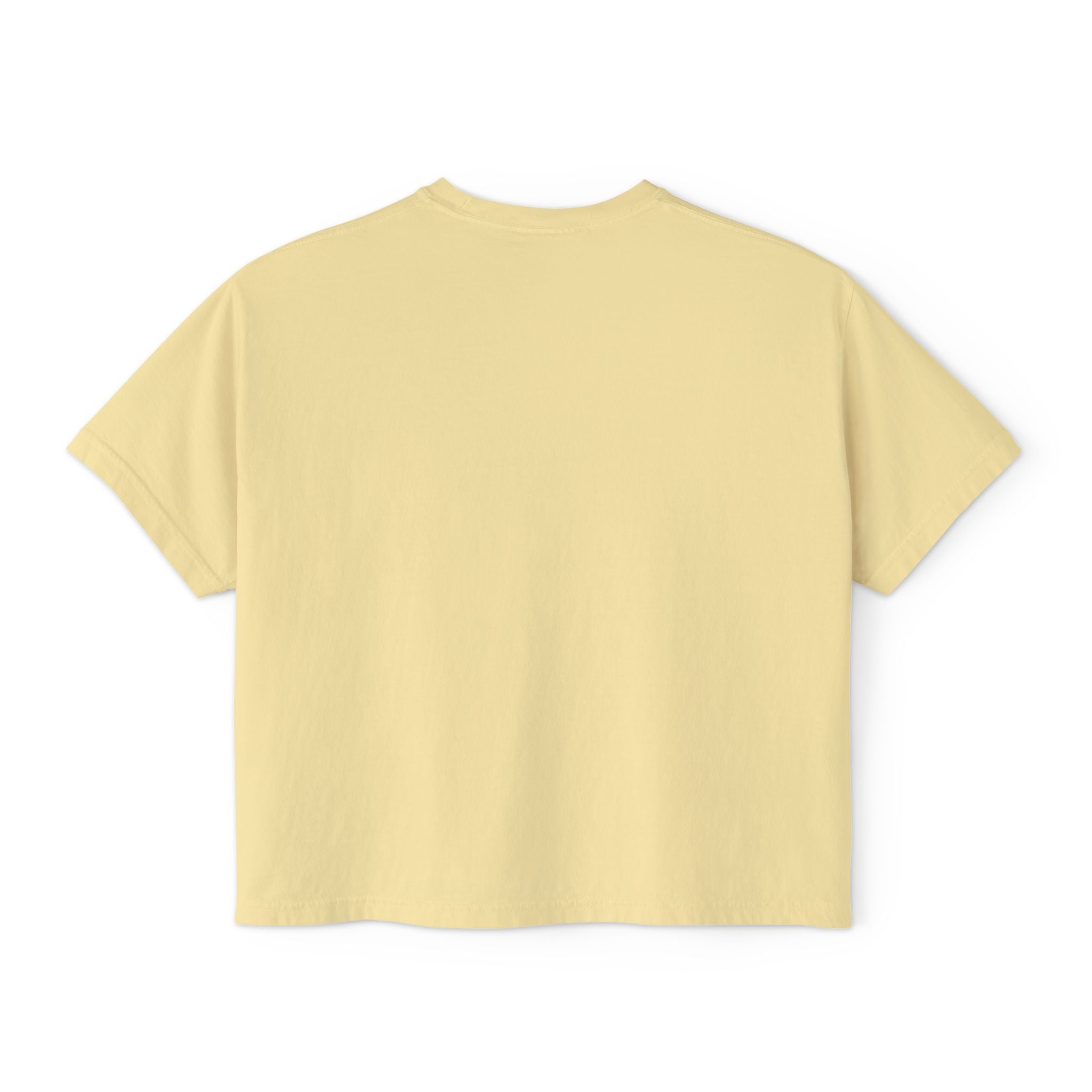 Chill Vibes Only Floral Boxy Tee — Women's Relaxed Crop T‑Shirt