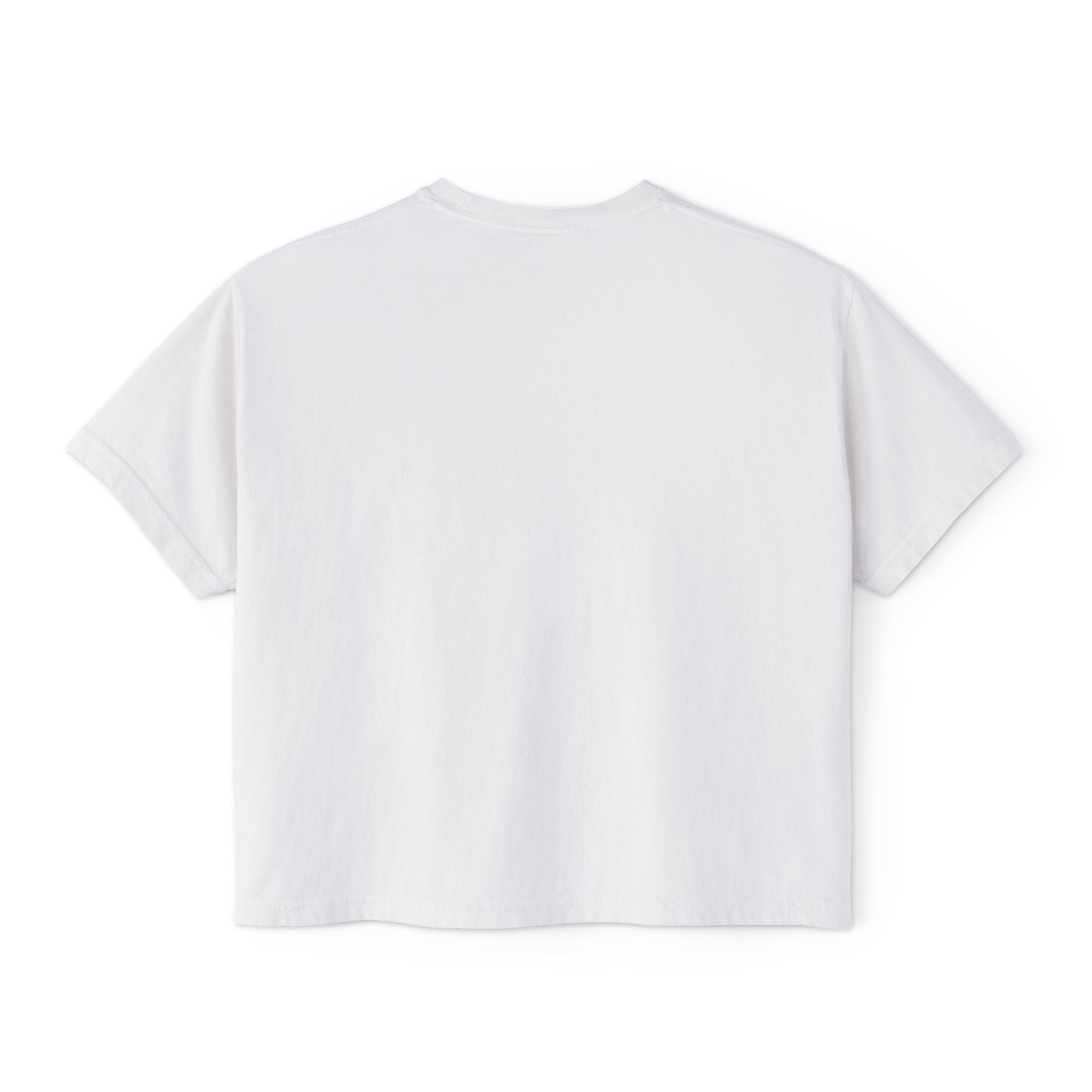 Chill Vibes Only Floral Boxy Tee — Women's Relaxed Crop T‑Shirt
