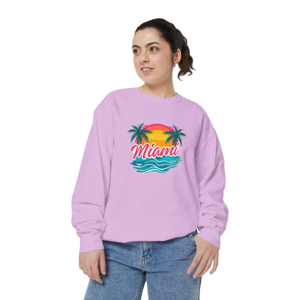 Miami Sunset Sweatshirt — Vintage Palm Beach Crewneck