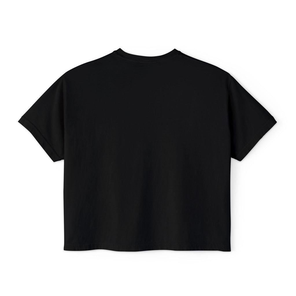 Chill Vibes Only Floral Boxy Tee — Women's Relaxed Crop T‑Shirt