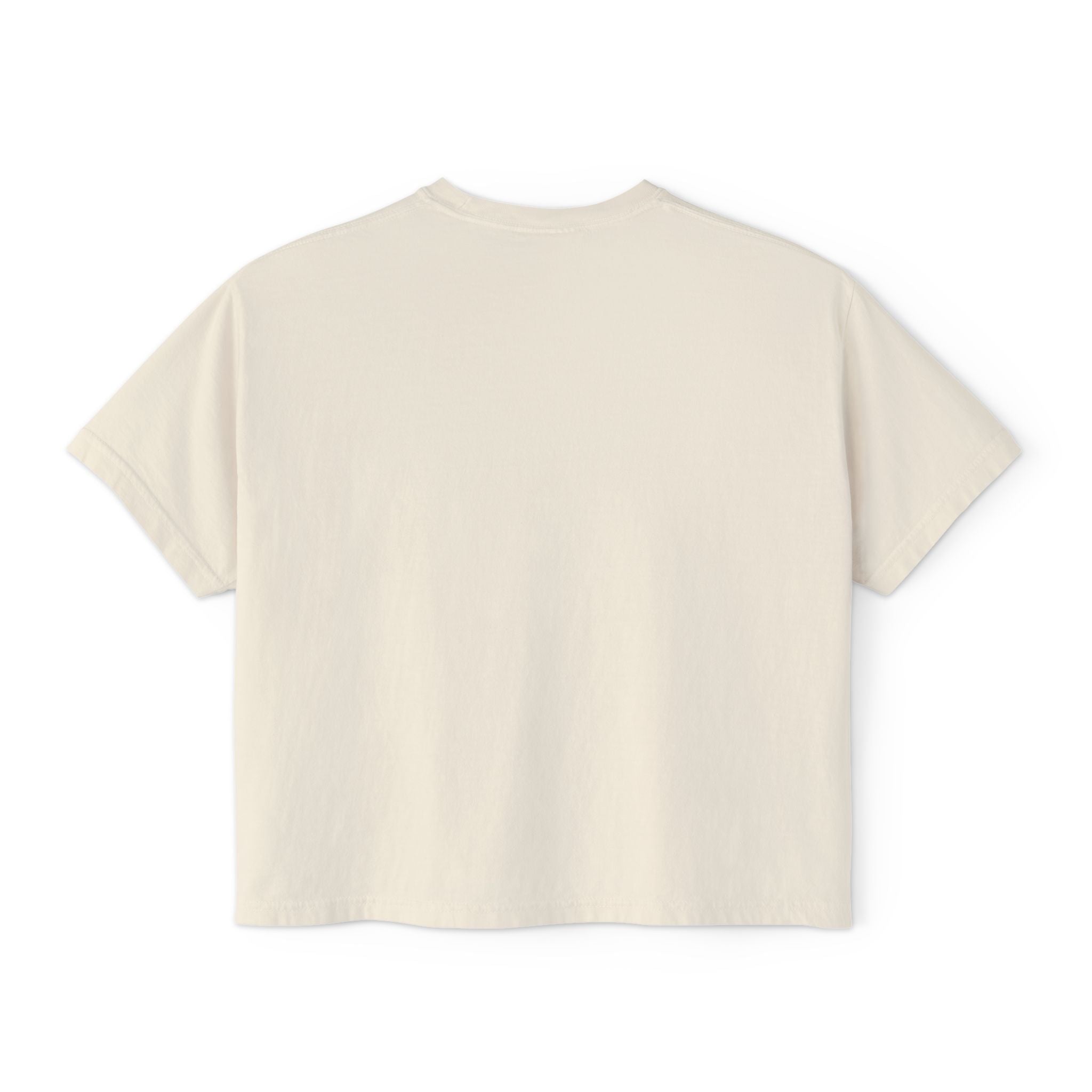 Chill Vibes Only Floral Boxy Tee — Women's Relaxed Crop T‑Shirt