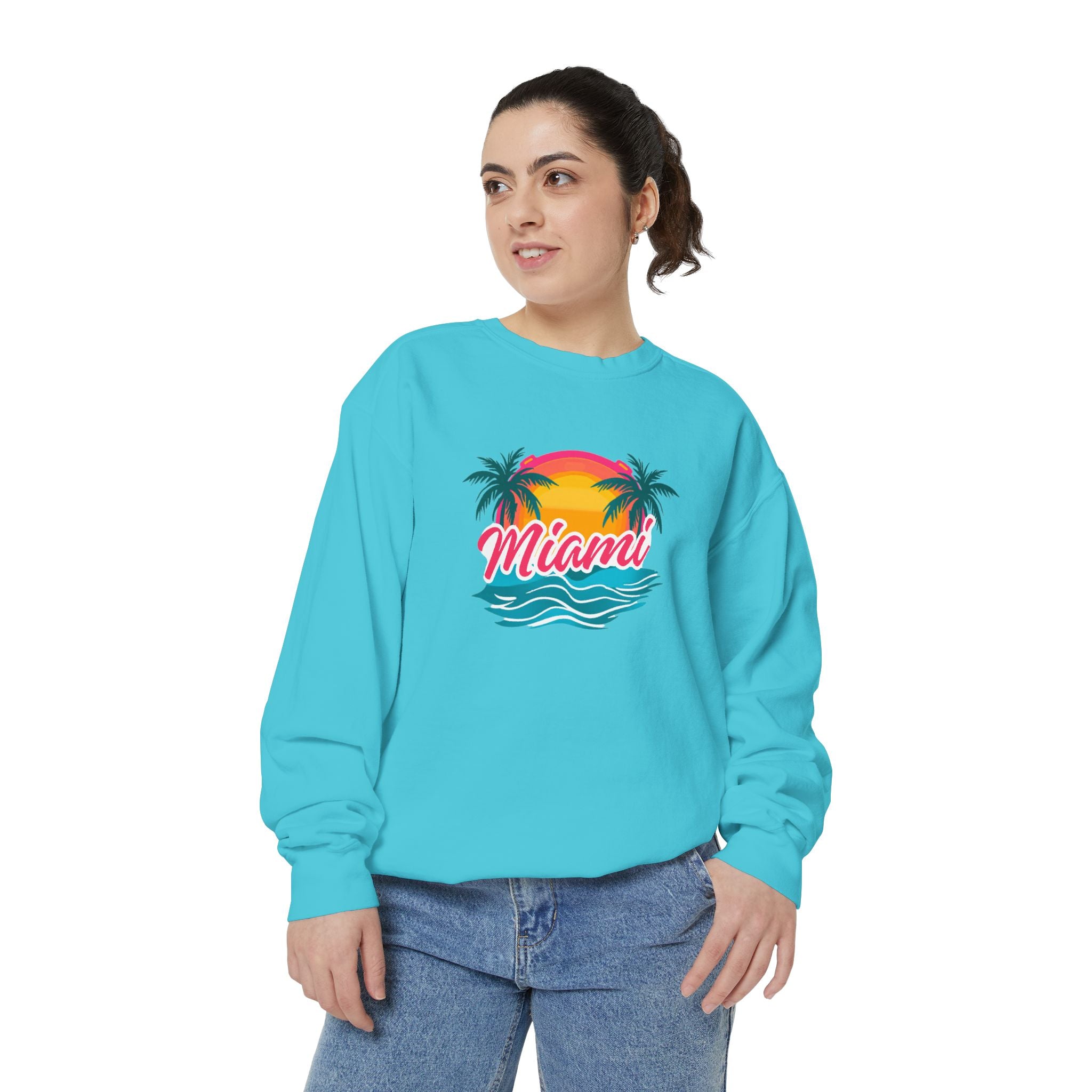Miami Sunset Sweatshirt — Vintage Palm Beach Crewneck