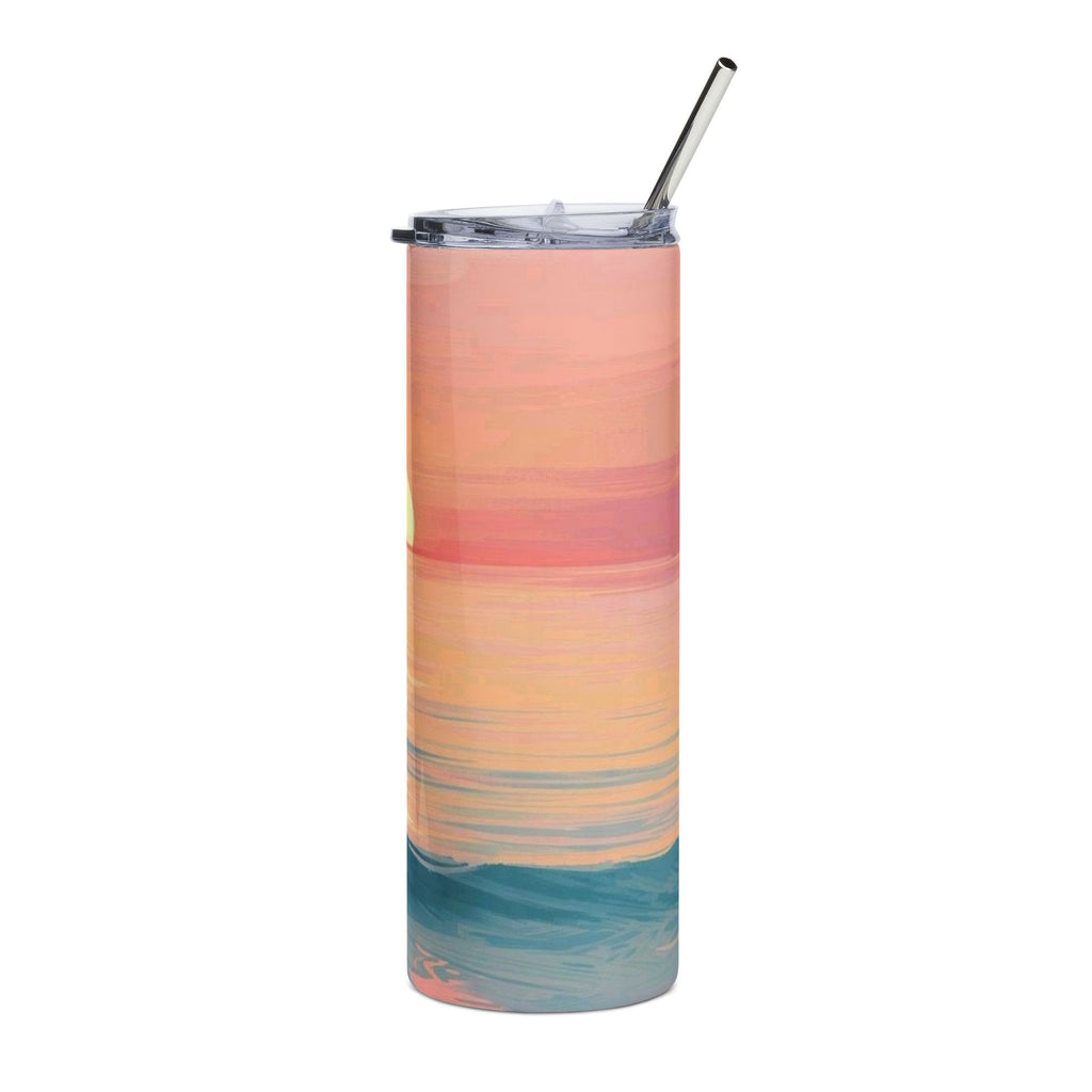 Sunset Ocean 20oz Stainless Tumbler — Beachy Sunset Travel Cup