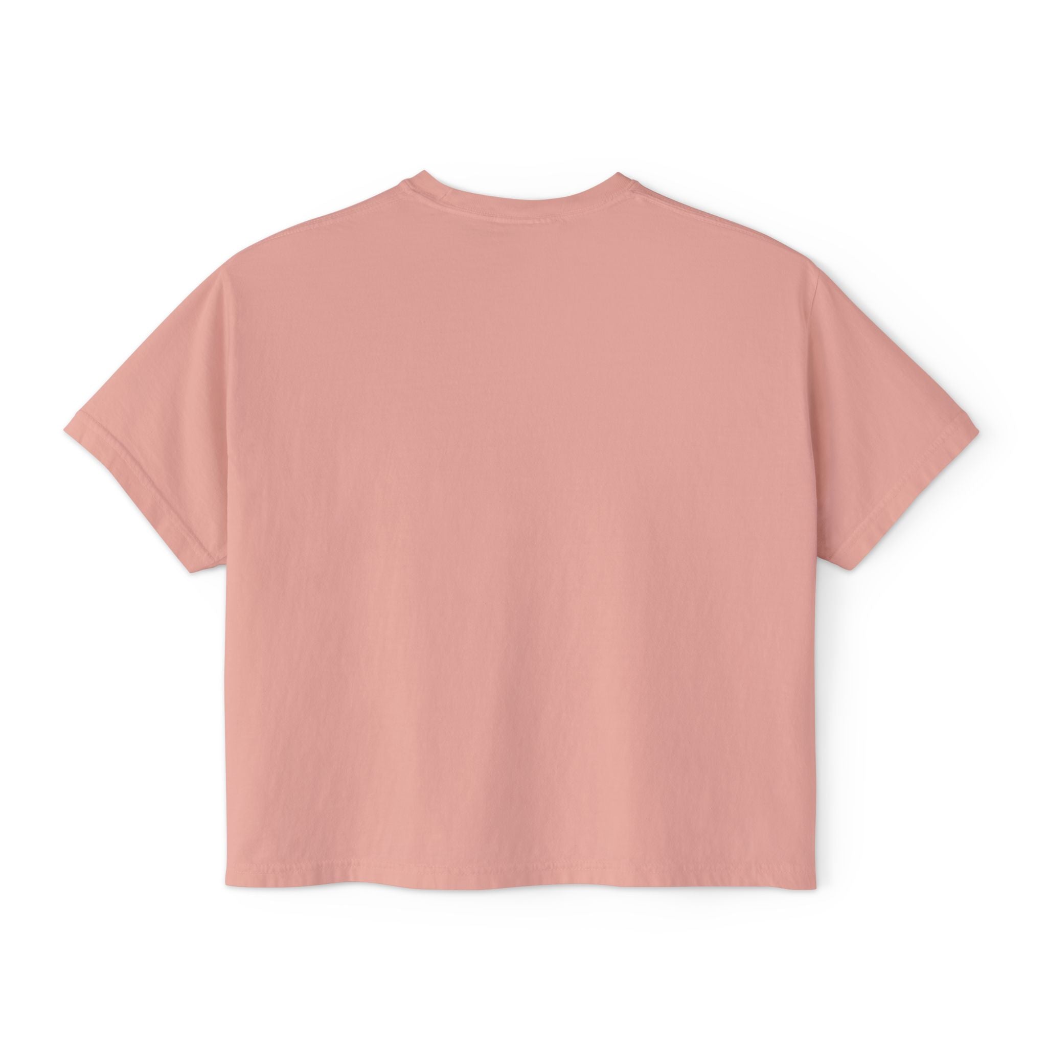 Chill Vibes Only Floral Boxy Tee — Women's Relaxed Crop T‑Shirt