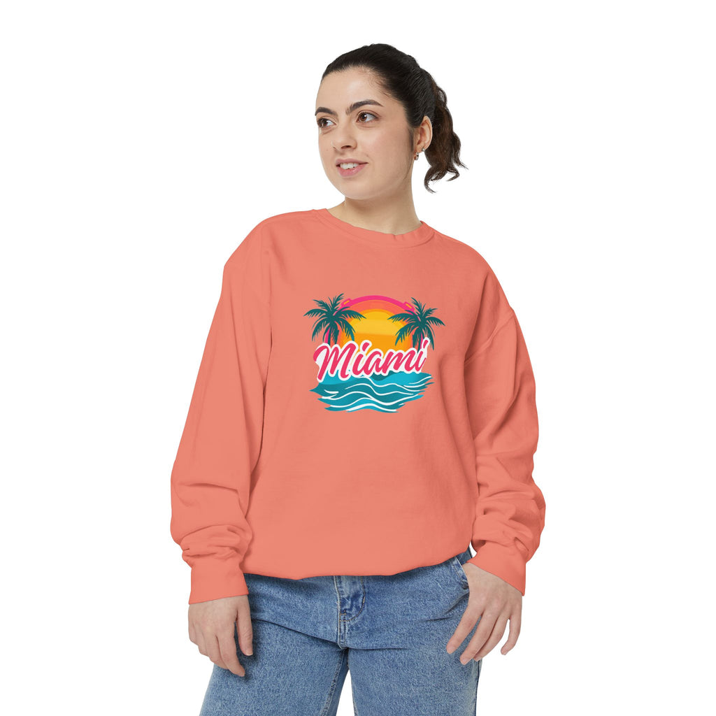 Miami Sunset Sweatshirt — Vintage Palm Beach Crewneck