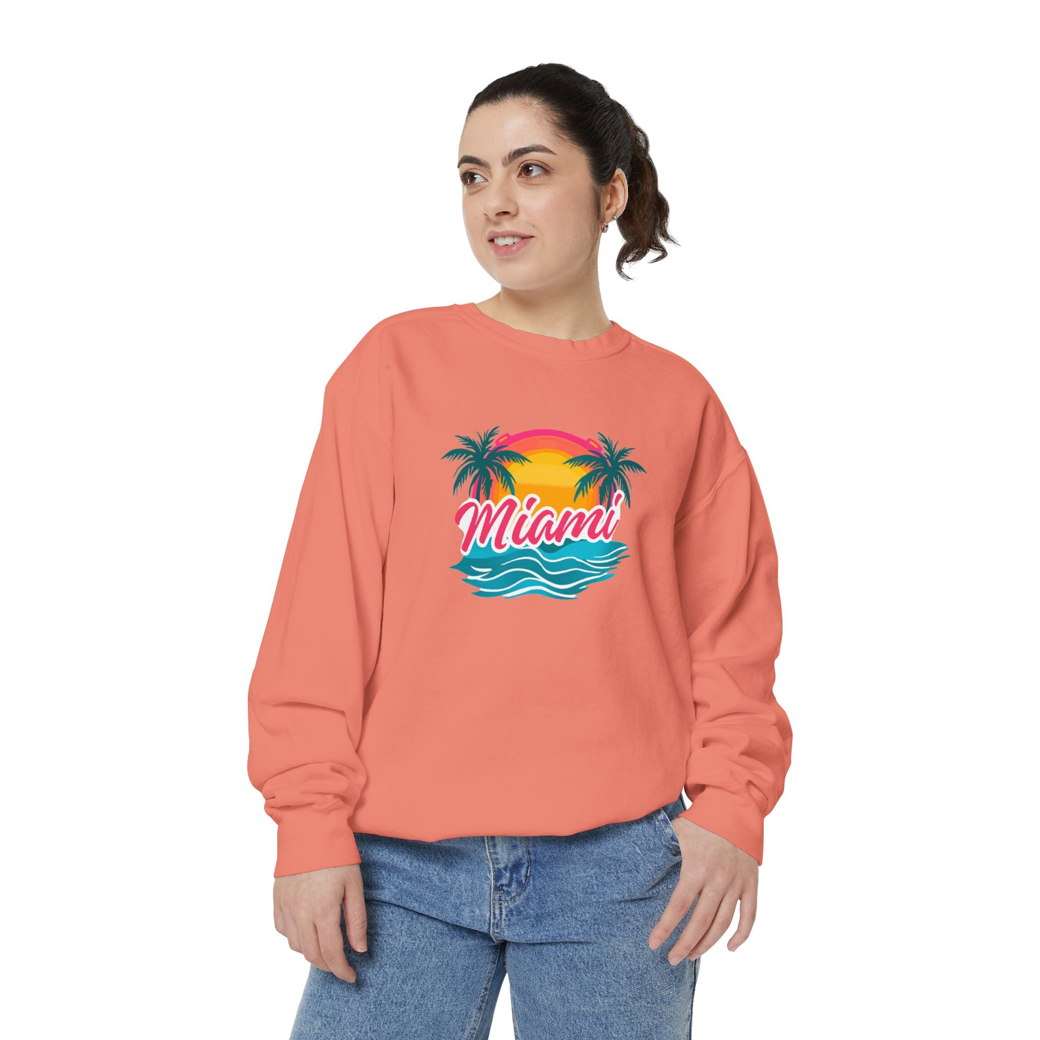 Miami Sunset Sweatshirt — Vintage Palm Beach Crewneck